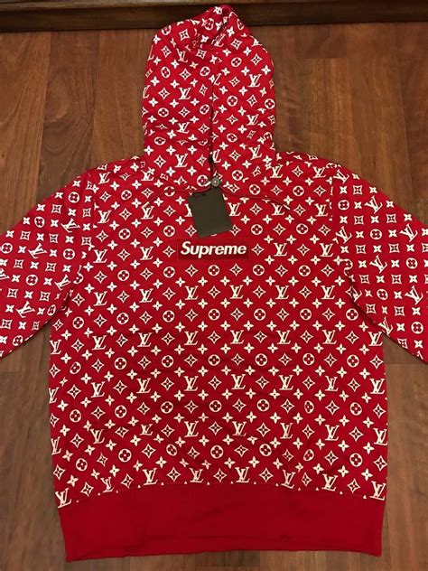 buy louis vuitton supreme hoodie|supreme shirt louis vuitton price.